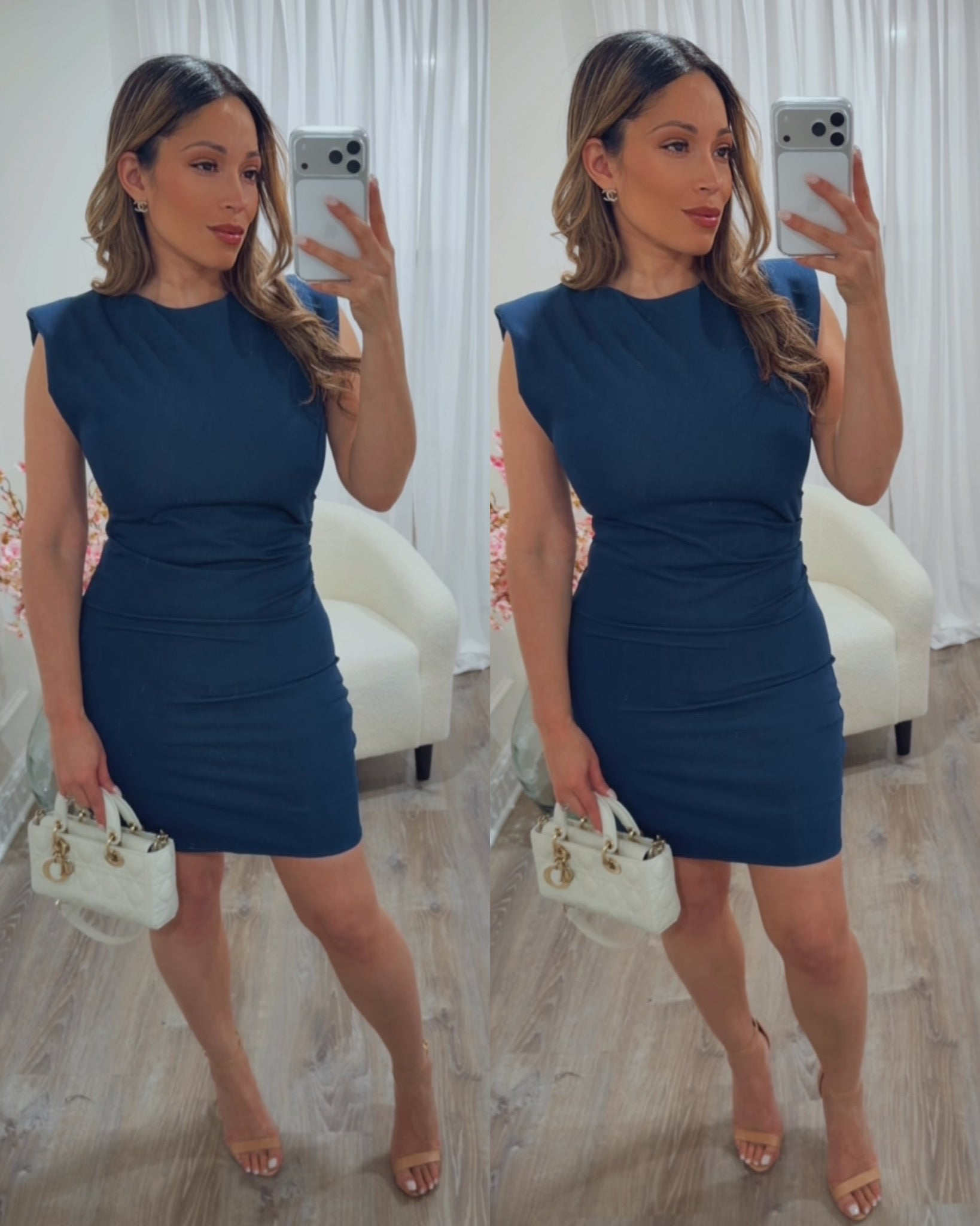 NORMA RUCHED MINI DRESS