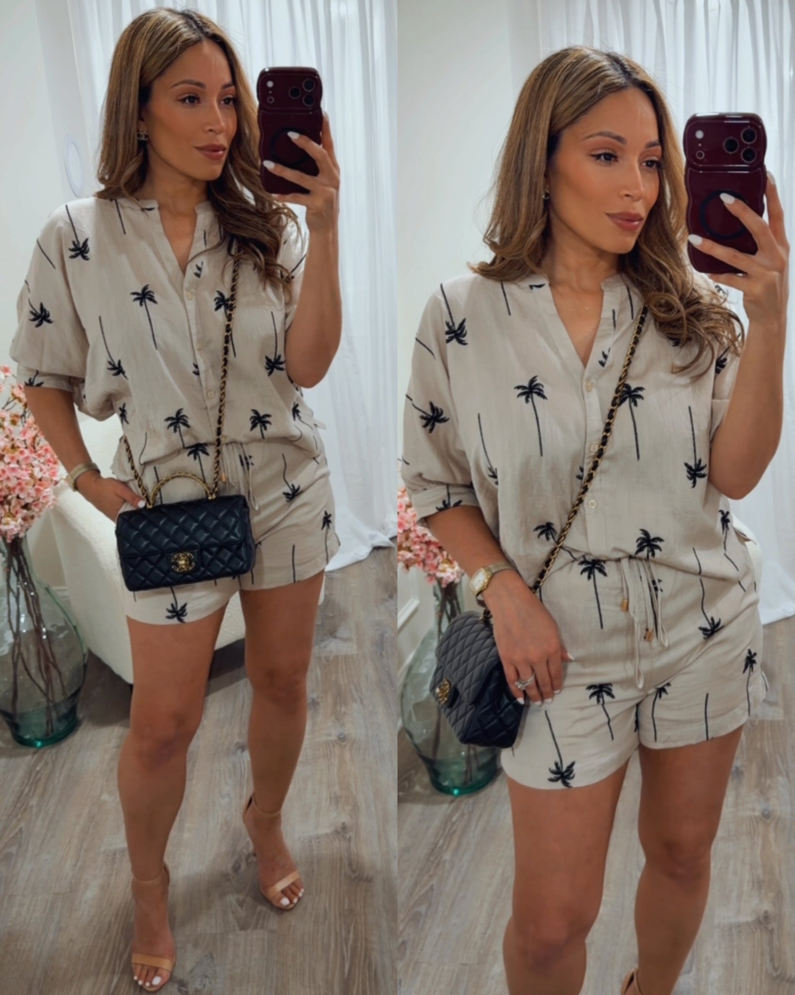 SUNSET PALM TREE SET