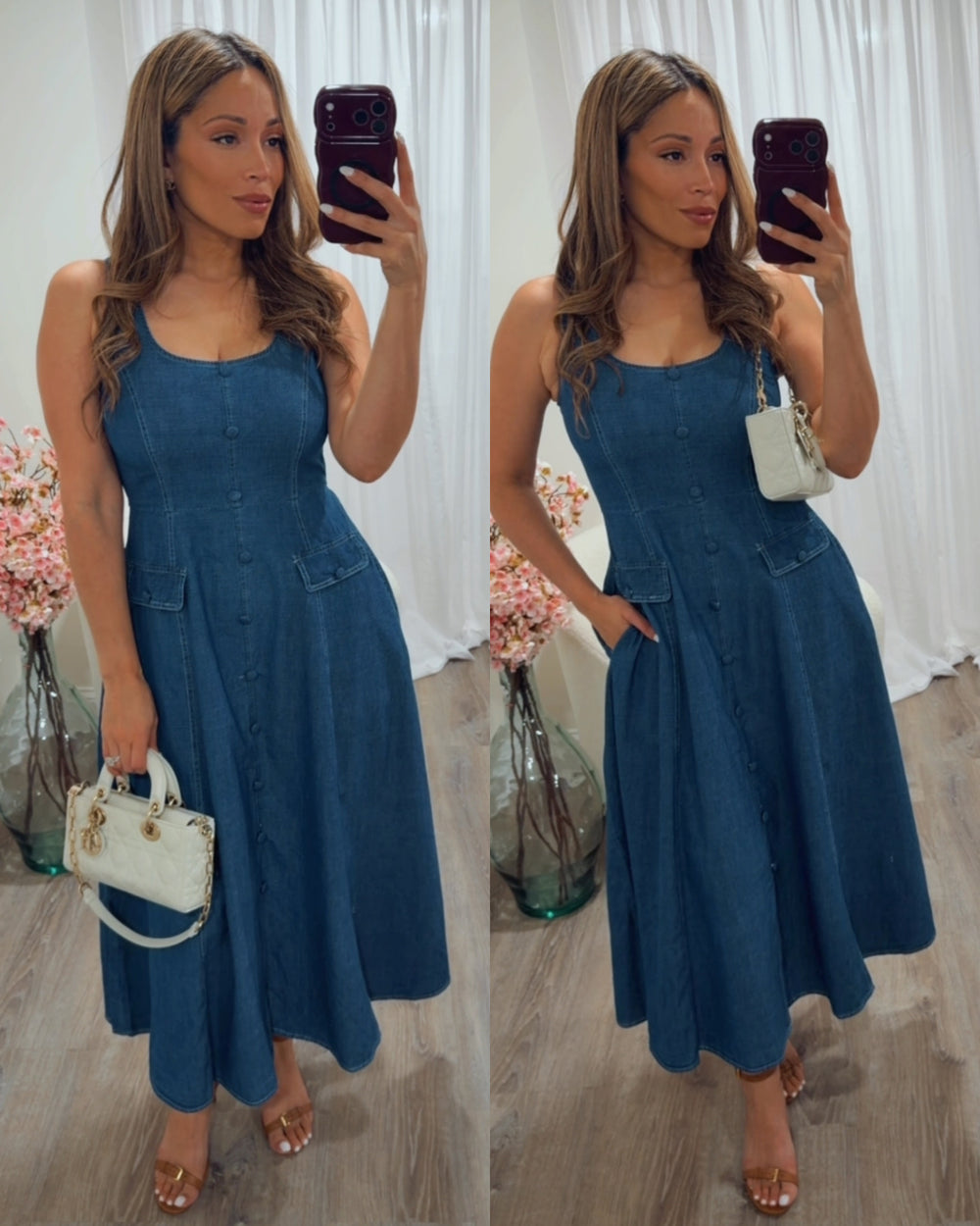 NEWPORT DENIM MIDI DRESS