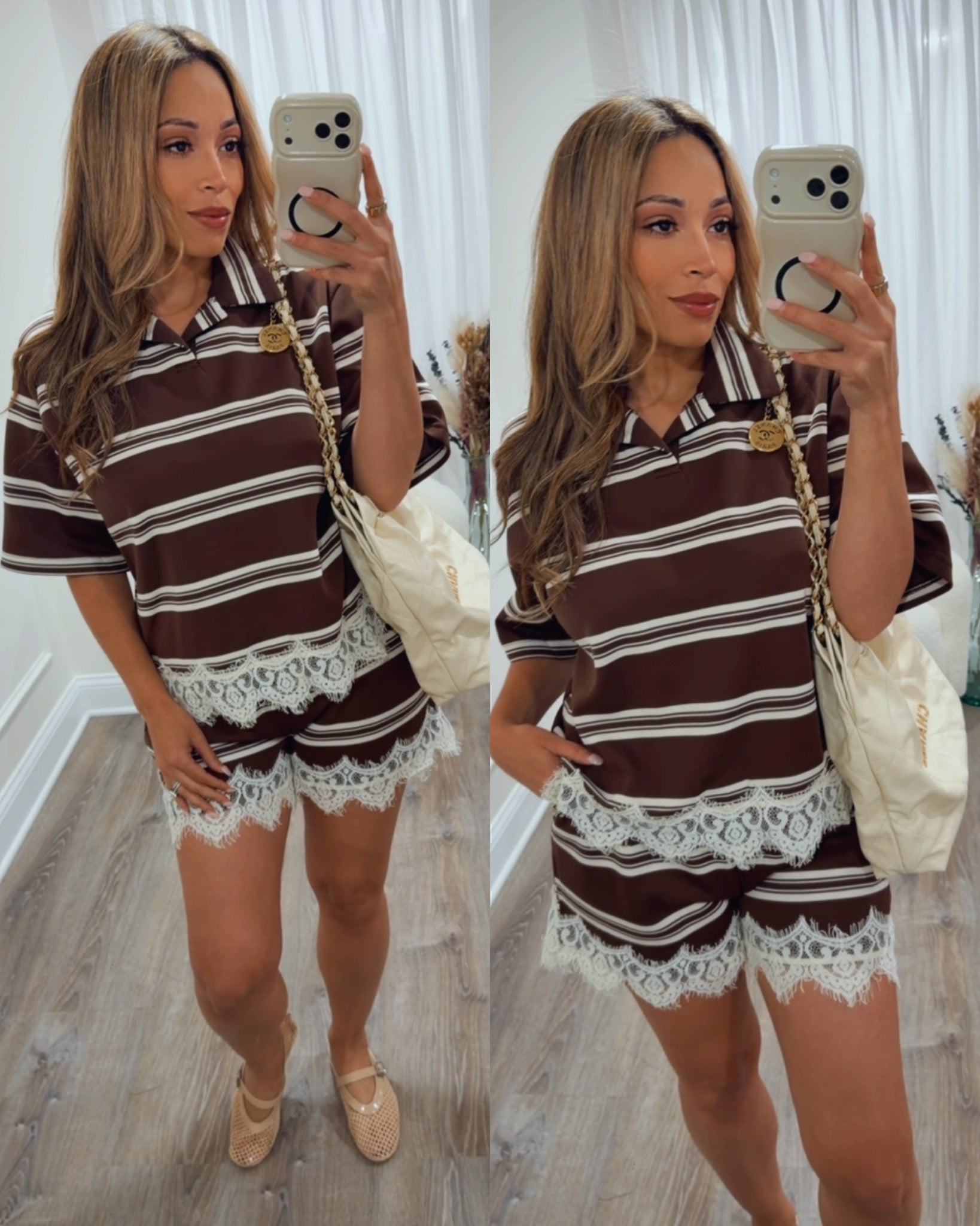SIMPLY LOUNGING STRIPED SET