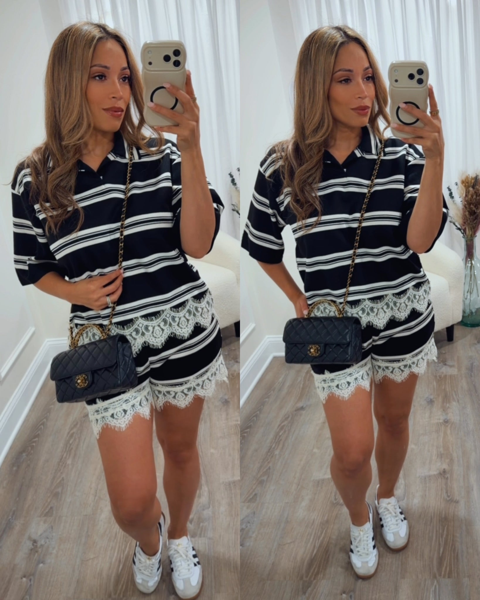 SIMPLY LOUNGING STRIPED SET