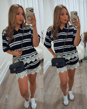 SIMPLY LOUNGING STRIPED SET