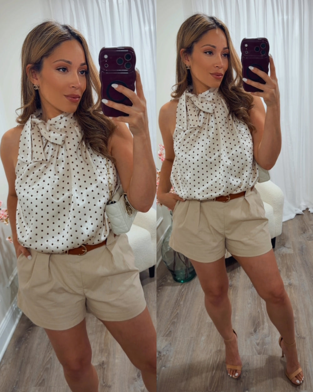 ESTELA HALTER BOW TOP