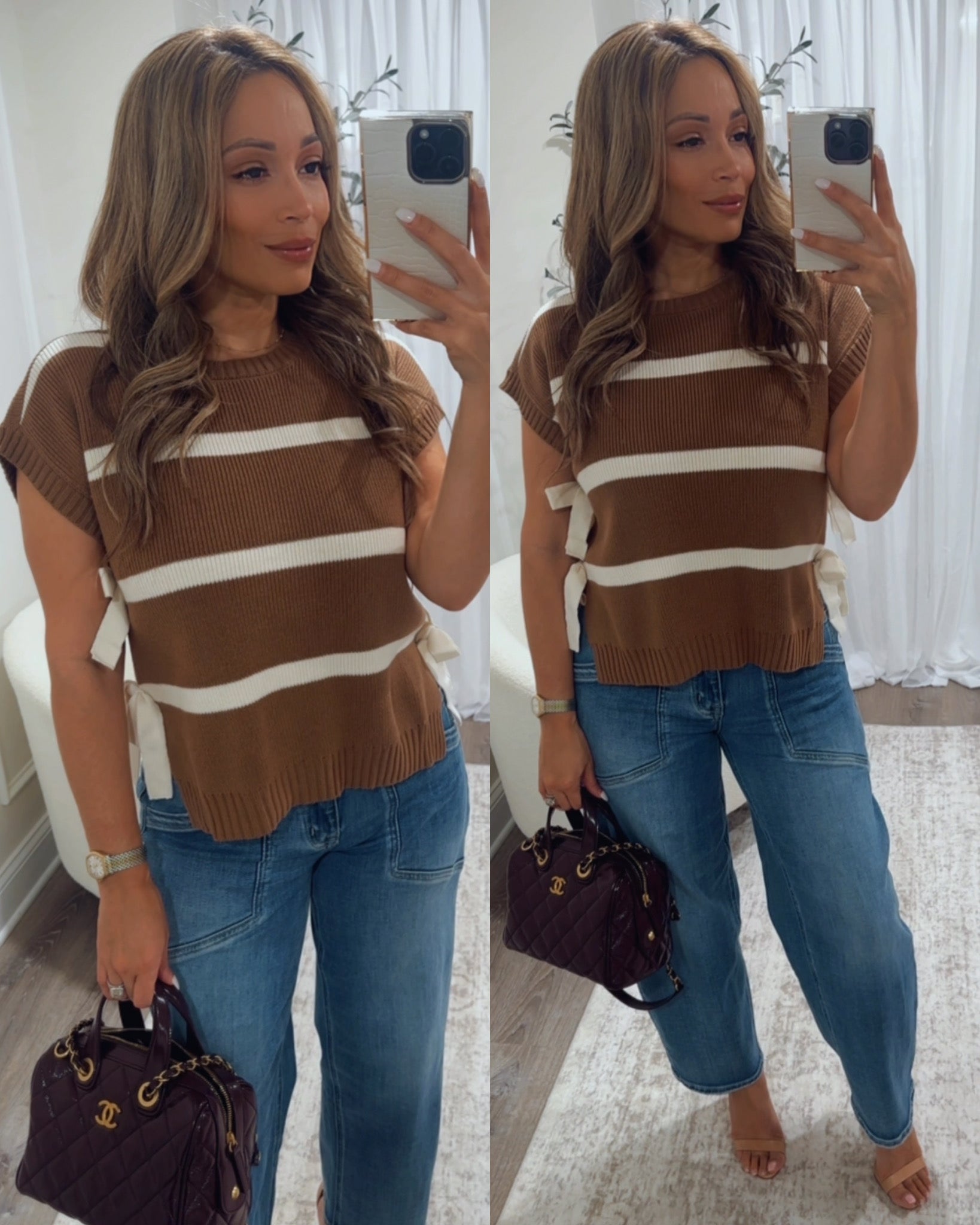 FIRESIDE STRIPED SWEATER