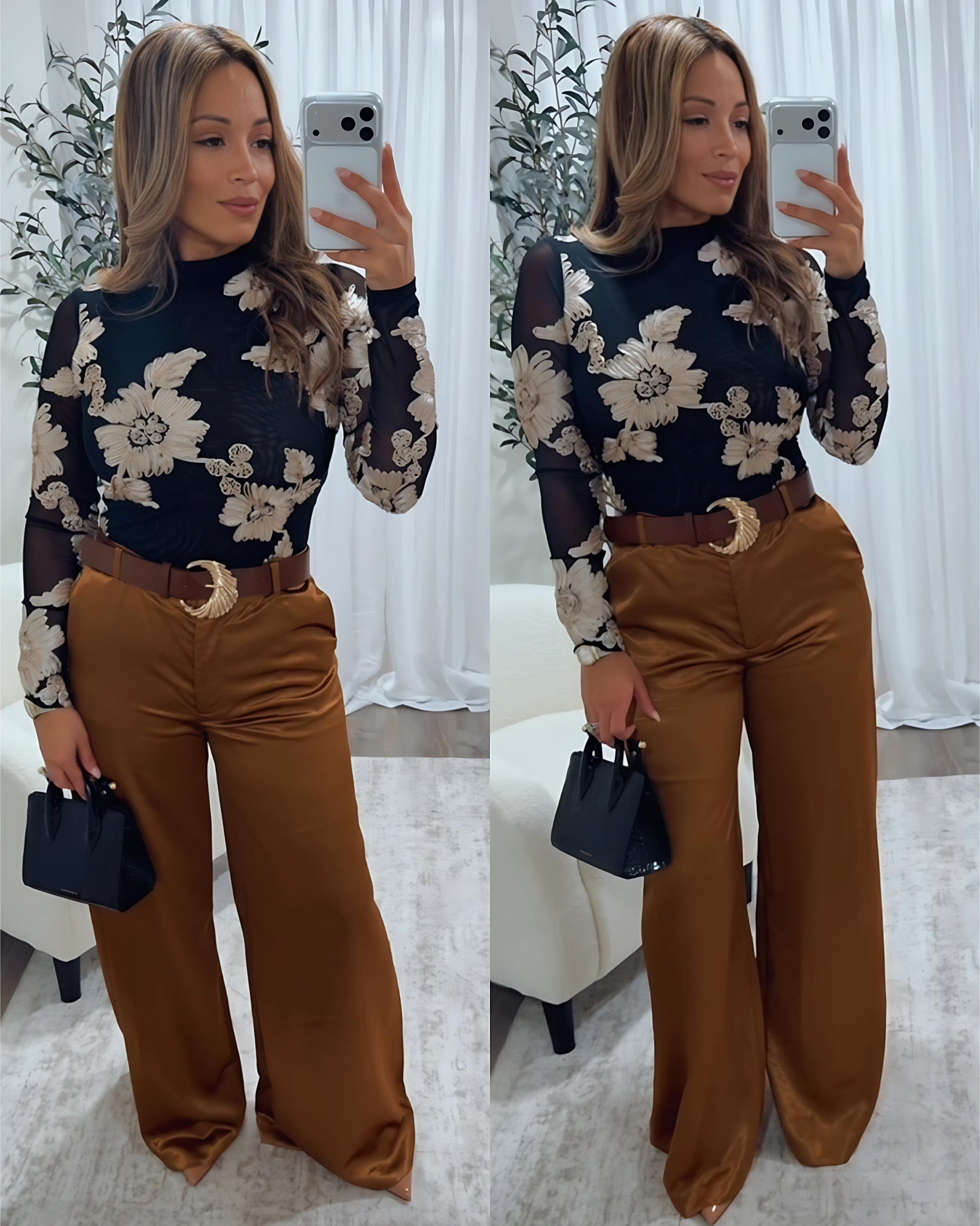 TALK OF THE TOWN BELTED TROUSER