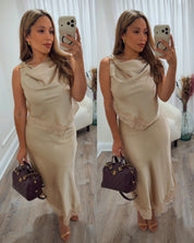 ANNALEE LACE DETAIL SKIRT SET
