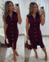woman's V-Neck Midi Dress
