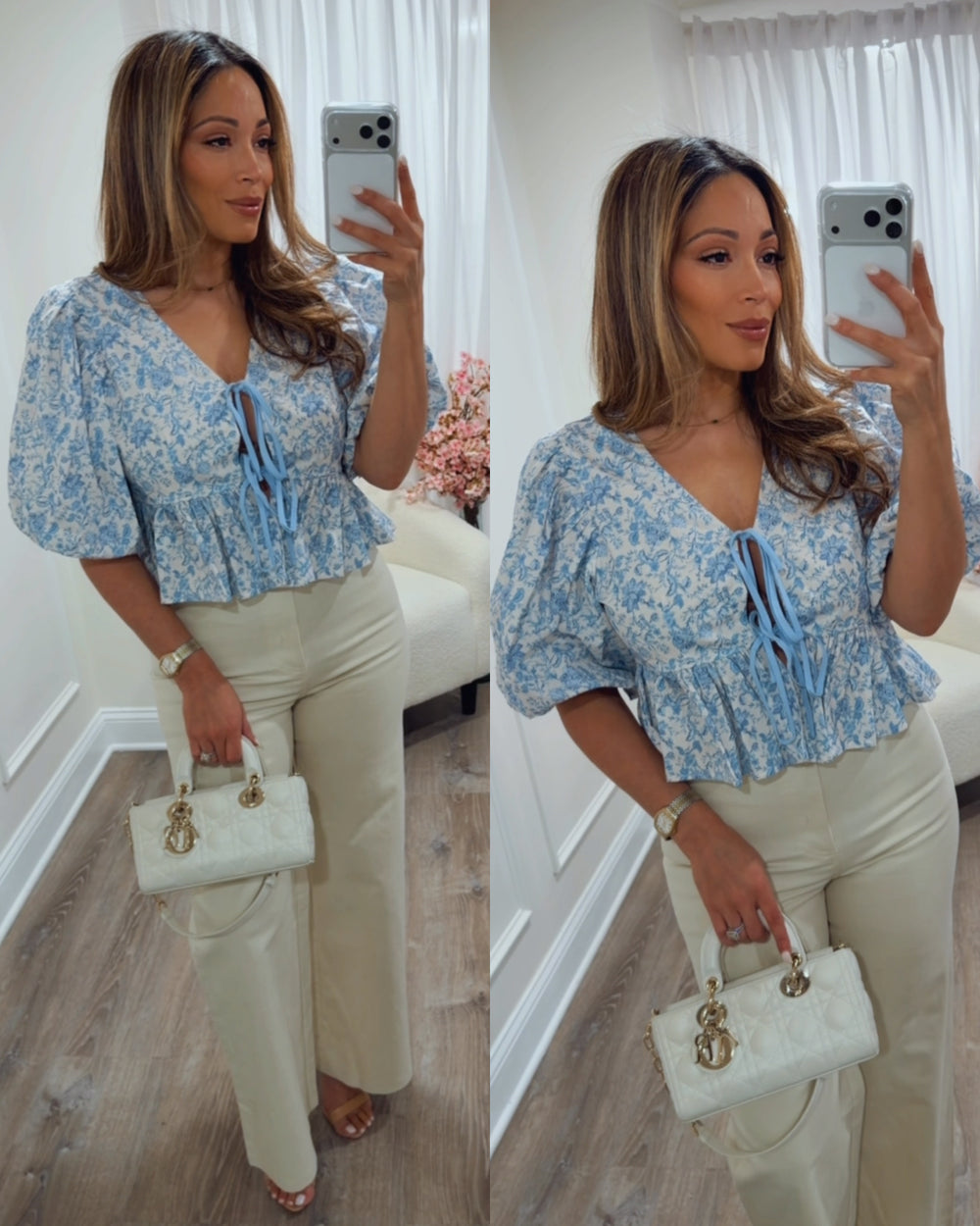 BELLINI MARTINI PEPLUM TOP