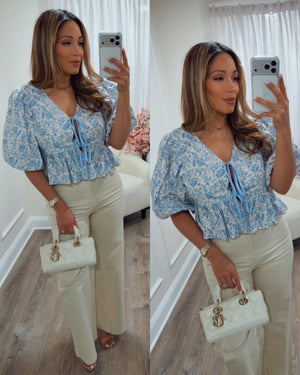 BELLINI MARTINI PEPLUM TOP