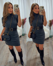 KATALINA BELTED KNIT DRESS