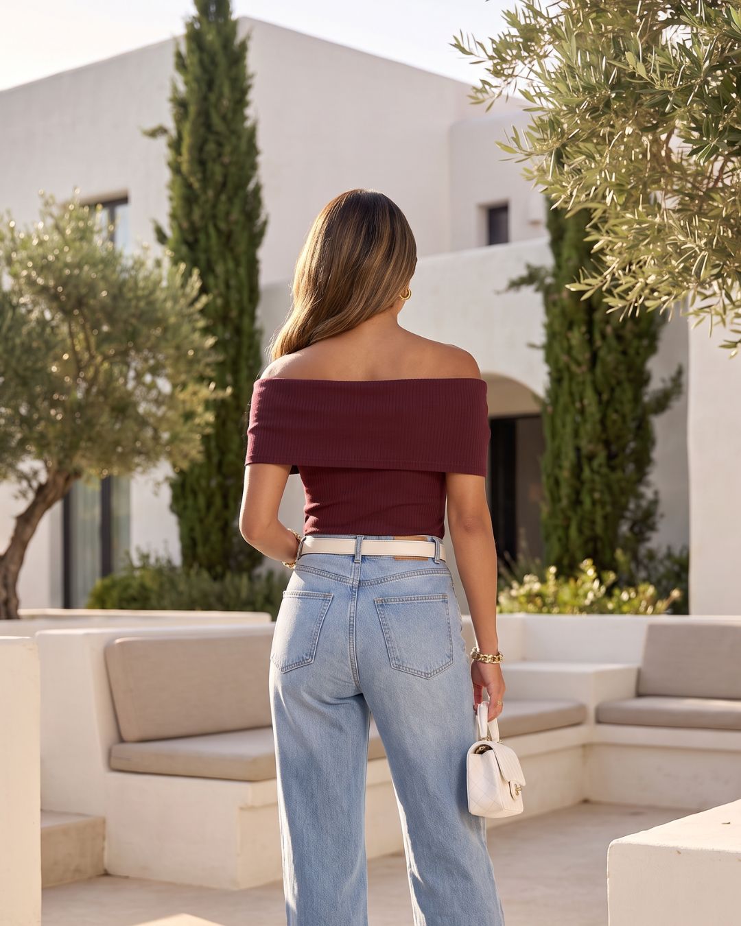ROMANCE TIME ROSETTE TOP