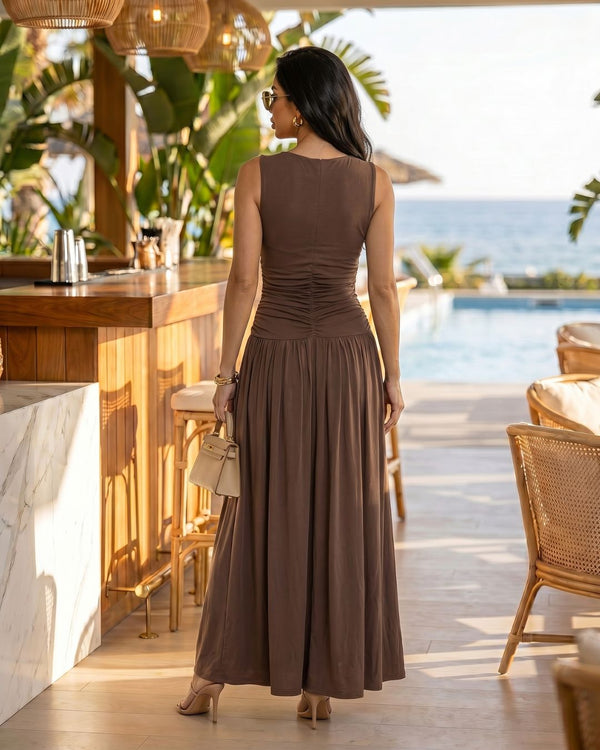 SIENNA RUCHED MAXI DRESS