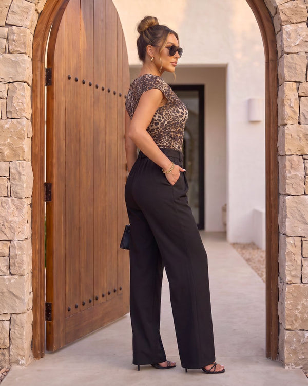 JELENA BELTED WIDE LEG TROUSER
