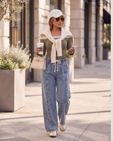 COFFEE DATE JOGGER DENIM PANTS