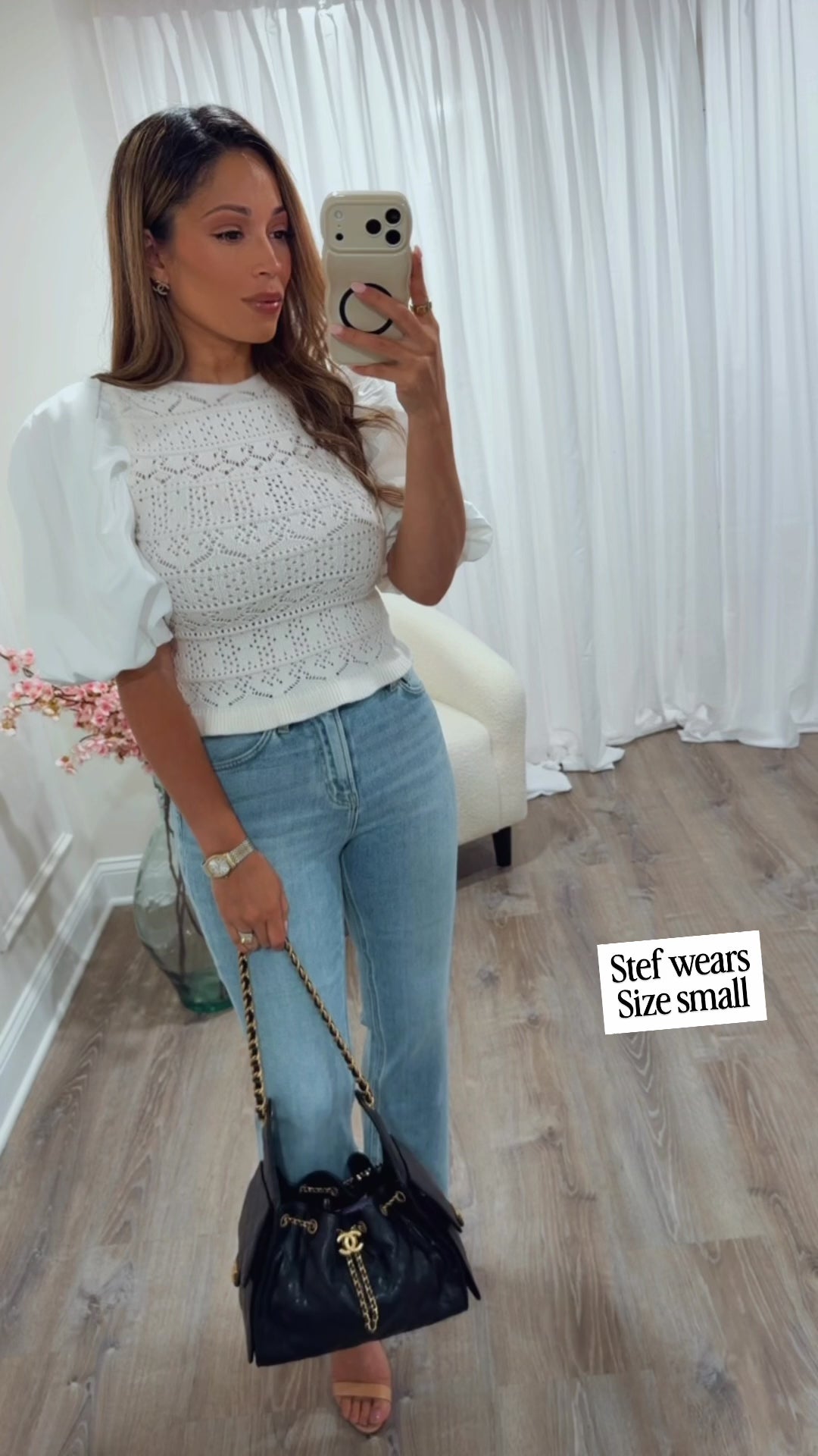 CHAI PUFF SLEEVE KNIT TOP