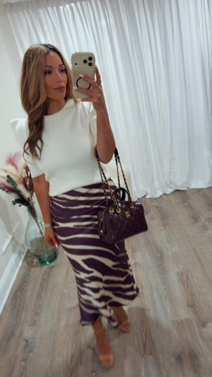 CLASSIC VIBES PUFF SLEEVE SWEATER