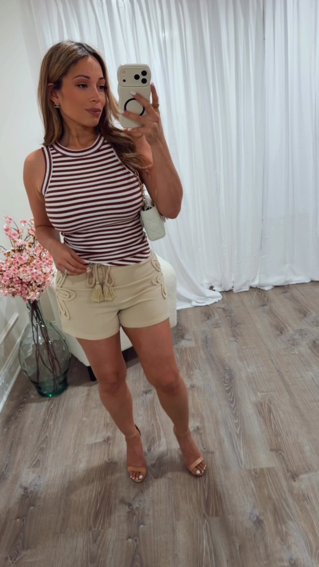 TASSEL TIE BEACH SHORTS