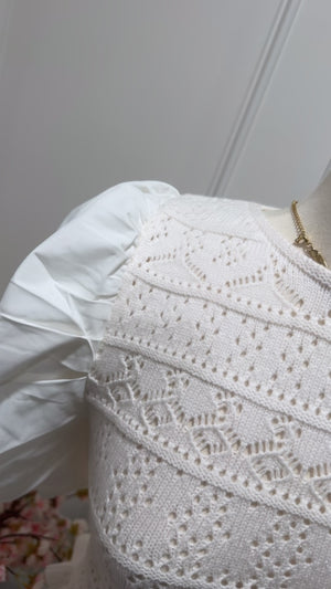 CHAI PUFF SLEEVE KNIT TOP