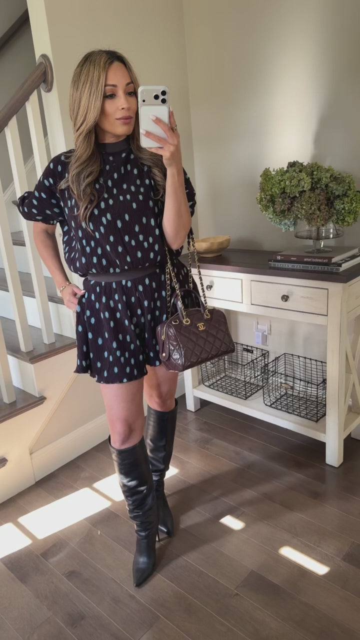 AFTER HOURS POLKA DOT SHORTS SET