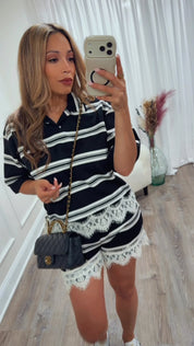SIMPLY LOUNGING STRIPED SET