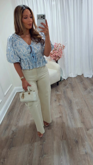 BELLINI MARTINI PEPLUM TOP
