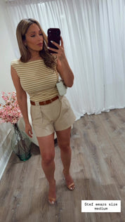 BEACH DAY STRIPED TOP