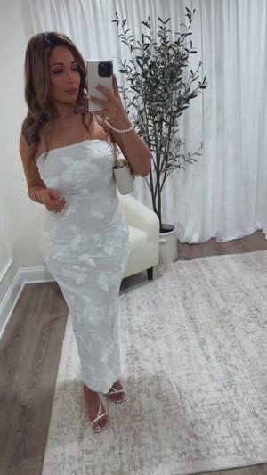 PURELY YOURS 3D FLORAL DRESS
