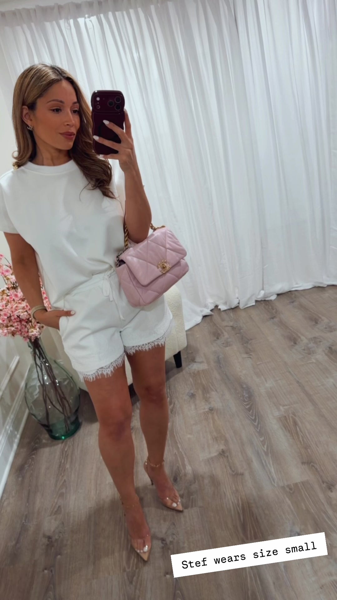 MEKI LACE TRIM DRAWSTRING SHORTS