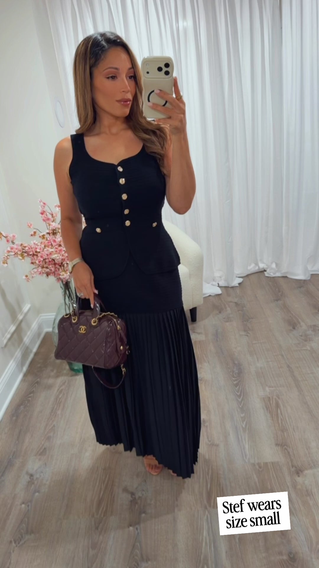 CECILIA TOP & PLEATED SKIRT SET