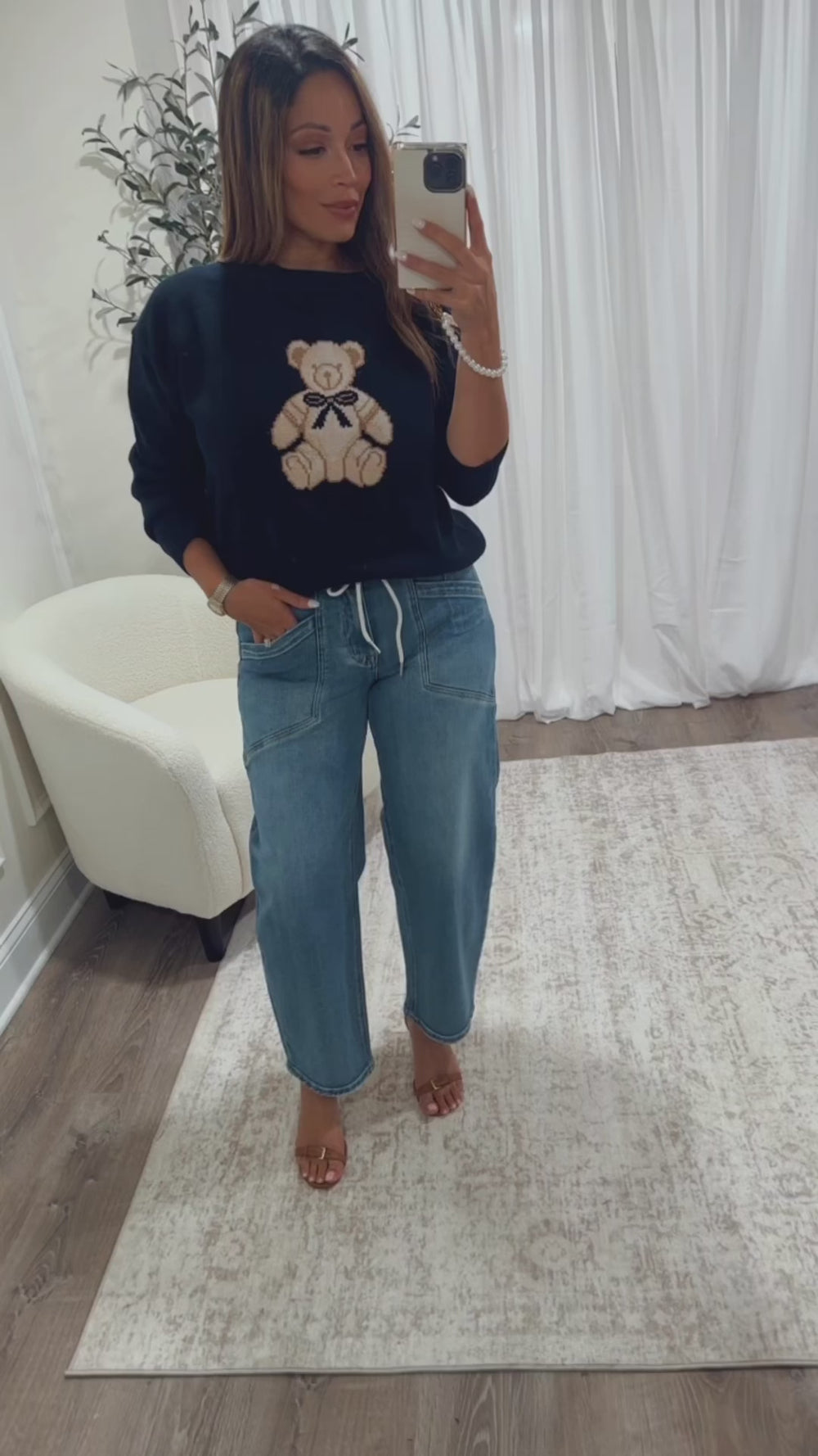 KERI HIGH RISE BARREL JEANS