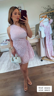 COCKTAIL HOUR OFF SHOULDER DRESS