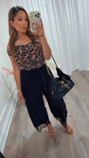 EMILIA LACE TRIM PANTS