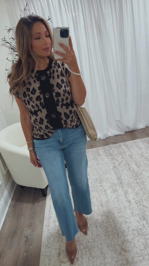 FALL RIGHT LEOPARD SWEATER