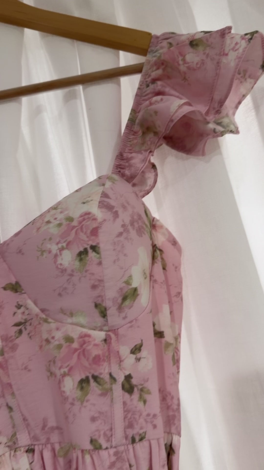 SUN GARDEN FLORAL CORSET MAXI DRESS