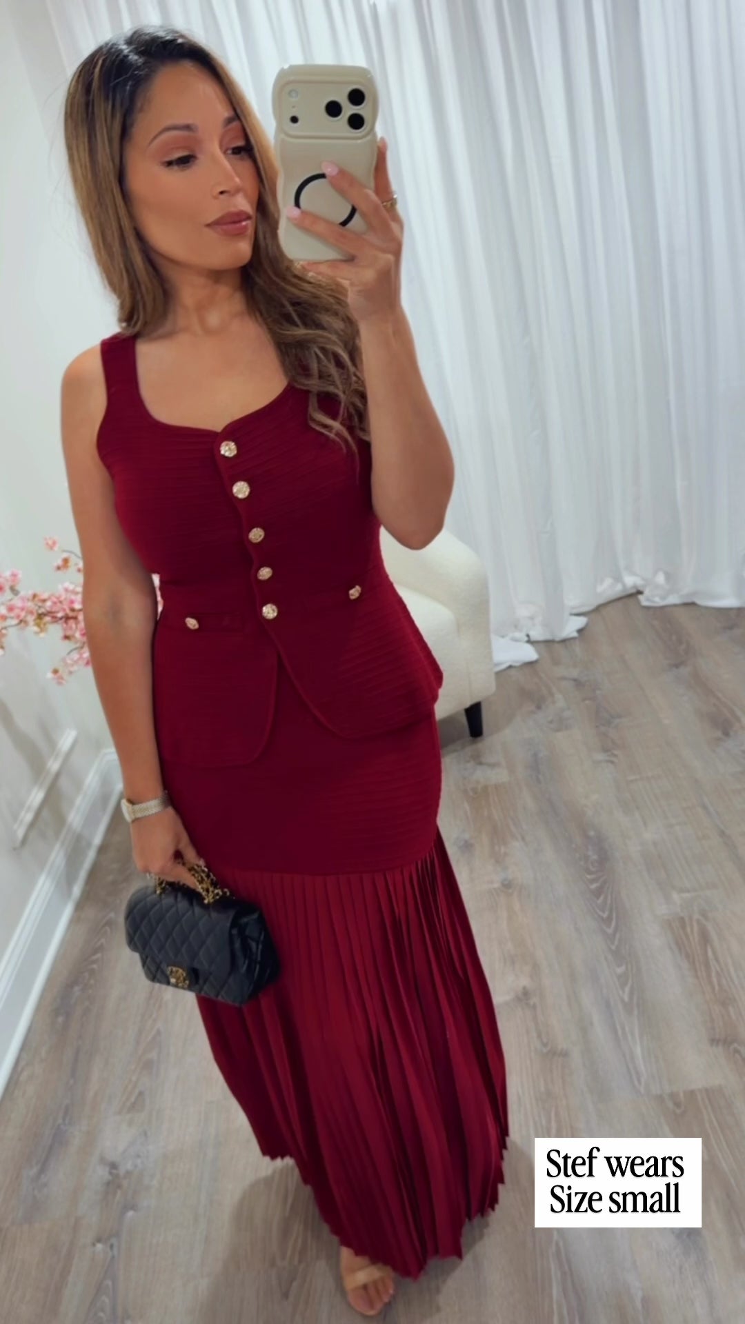 CECILIA TOP & PLEATED SKIRT SET